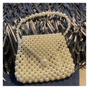 Faux-Pearl Beaded Wristlet NWT